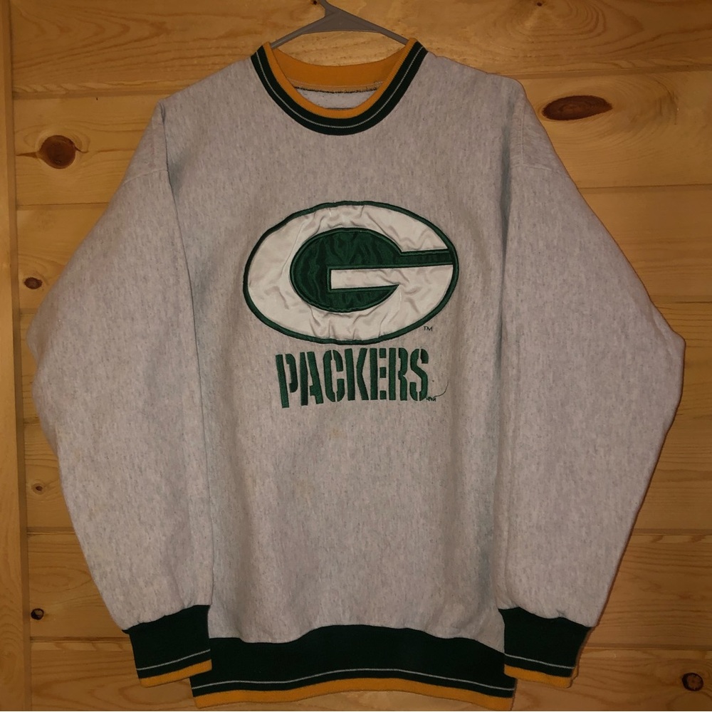 Green Bay Packers Crewneck Sweater - Gray and Green